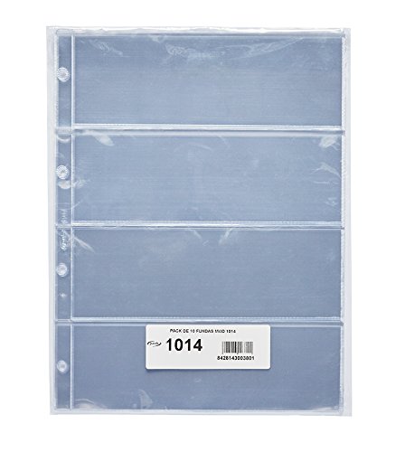 Pardo 101400 - Pack de 10 fundas para colección variada, 4 alojamientos Pardo 101400 - Pack de 10 fundas para colección variada, 4 alojamientos