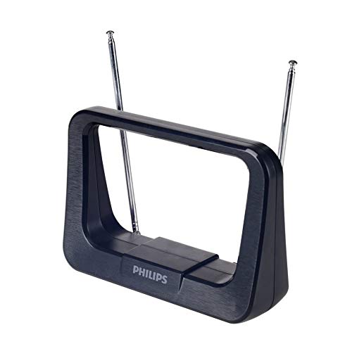 Philips SDV1226/12 - Antena (Negro, 1,8 m, FM,UHF,VHF, 28 dB) (Reacondicionado)