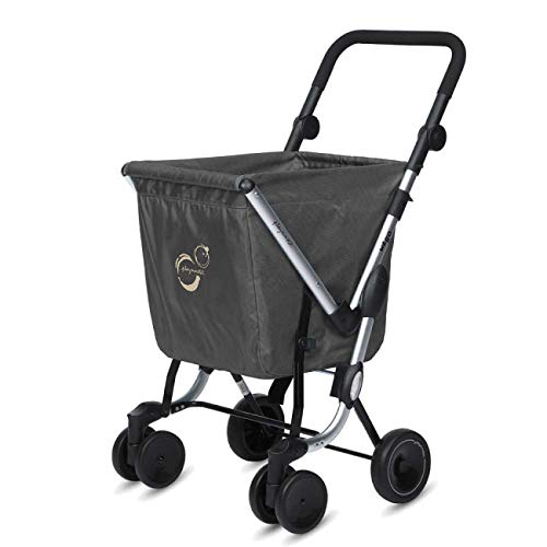 Playmarket We Go Basic Carro de la compra, 50 litros, Poliéster, Gris Marengo Playmarket We Go Basic Carro de la compra, 50 litros, Poliéster, Gris Marengo
