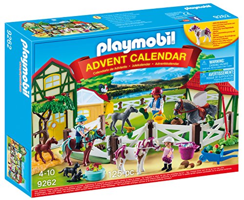 PLAYMOBIL Calendario de Adviento Granja de Caballos, A partir de 4 años (9262)