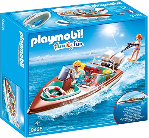 PLAYMOBIL- Lancha Motor Submarino Juguete, Multicolor (geobra Brandstätter 9428)