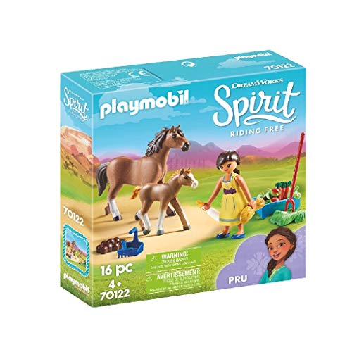 PLAYMOBIL- PRU con Caballo y Potro Juguete, Multicolor (geobra Brandstätter 70122)