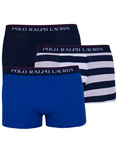 Polo Ralph Lauren Hombre Calzoncillos Paquete de 3 - Classic Trunks, Stretch Cotton, Multicolor (XXL (XX-Large))