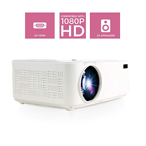 PRIXTON Goya P20 - Mini Proyector Portatil / Proyector Cine en Casa de 2.800 Lumens, 2 Altavoces y Mando a Distancia Incluido, 50.000 Horas Reproducción, Entradas: VGA, 2xHDMI, USB2.0, MicroSD y AV PRIXTON Goya P20 - Mini Proyector Portatil / Proyector Cine en Casa de 2.800 Lumens, 2 Altavoces y Mando a Distancia Incluido, 50.000 Horas Reproducción, Entradas: VGA, 2xHDMI, USB2.0, MicroSD y AV
