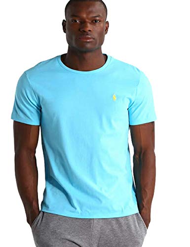 Ralph Lauren Camiseta para Hombre Custom Fit (XXL, Turquesa)