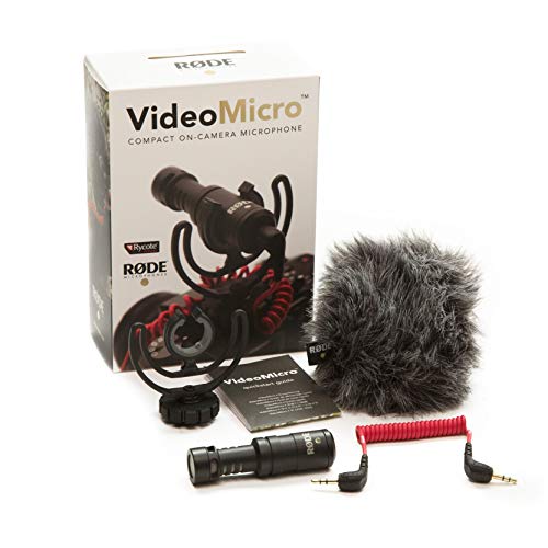 Rode Microphones VideoMicro - Micrófono para cámaras DSLR, surtido: colores aleatorios Rode Microphones VideoMicro - Micrófono para cámaras DSLR, surtido: colores aleatorios