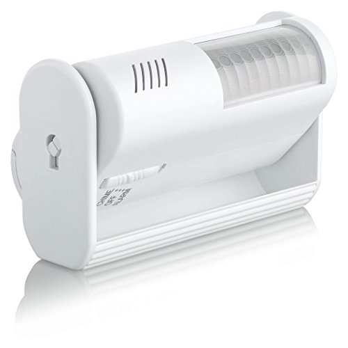 SEBSON Sensor Movimiento con alarma y con sonido para tiendas, Alarma timbre, Alimentado por Batería, Alarma de Seguridad