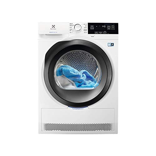 Secadora - Electrolux EW9H3866MB, Bomba de calor, 8 Kg, Sistema EcoFlow, Clase A+++, Blanco