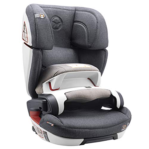 Silla de Coche Grupo 1 2 3, Isofix con Escudo y Normativa ECE R44/04 (Seguridad Máxima para tu Bebé de 9-36 kg) - Silla de Coche 1 2 3 con Elevador Coche Niño - Silla de Coche Bebes y Niños