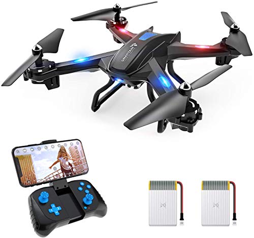 SNAPTAIN S5C Drone con Cámara, 720P HD, Avión WiFi FPV por Control Remoto, Control de Voz, Control de Gestos, Quadcopter Helicóptero con Headless Modo, Altitud Hold, G-Sensor, Modo Órbita, 3D Flip SNAPTAIN S5C Drone con Cámara, 720P HD, Avión WiFi FPV por Control Remoto, Control de Voz, Control de Gestos, Quadcopter Helicóptero con Headless Modo, Altitud Hold, G-Sensor, Modo Órbita, 3D Flip