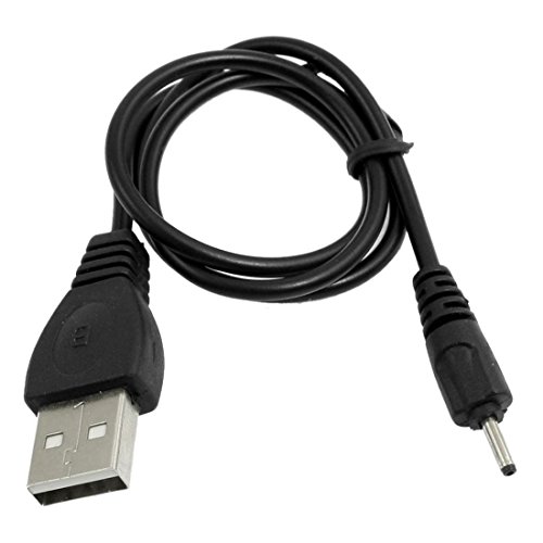 SODIAL (R) DC 2 mm USB Cable de carga 50 cm para Nokia N78 N73 N82 – Negro