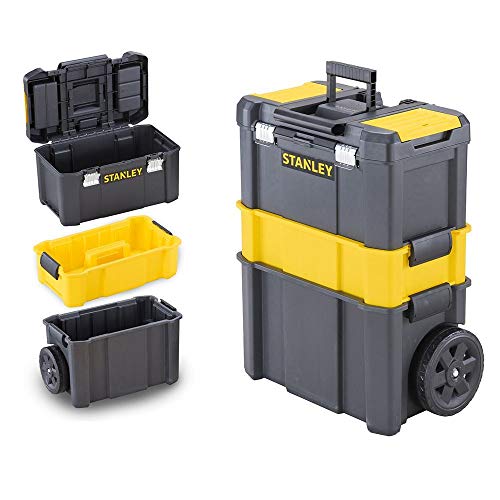 STANLEY STST1-80151 - Taller móvil para herramientas 3 en 1 con cierres metálicos, capacidad 20 kg STANLEY STST1-80151 - Taller móvil para herramientas 3 en 1 con cierres metálicos, capacidad 20 kg