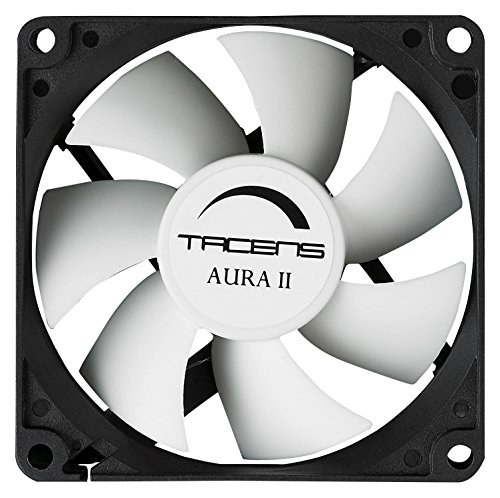 Tacens Aura II - Ventilador para ordenador (12cm, 14Db, Fluxus Bearing), negro