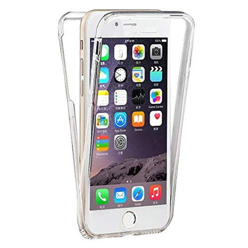 TBOC Funda para Apple iPhone 7 - iPhone 8 (4.7") - Carcasa [Transparente] Completa [Silicona TPU] Doble Cara [360 Grados] Protección Integral Total Delantera Trasera Lateral Móvil Resistente Golpes