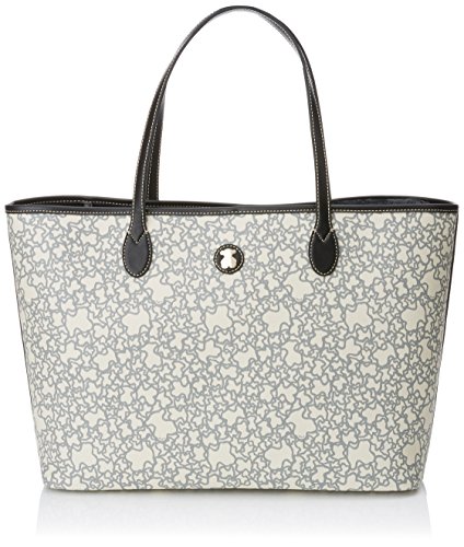 Tous Kaos Mini Lona, Bolso Totes para Mujer, Beige (Beige), 14x29x40 cm (W x H x L) Tous Kaos Mini Lona, Bolso Totes para Mujer, Beige (Beige), 14x29x40 cm (W x H x L)