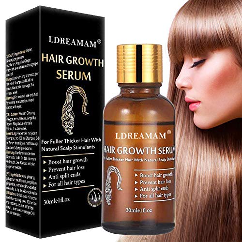 Tratamiento para el Cabello,Crecimiento del Cabello,Tratamiento Cabello,Aceite para Crecimiento del Cabello,Hair Serum,Estimula el Crecimiento Cabello para Hombres y Mujeres