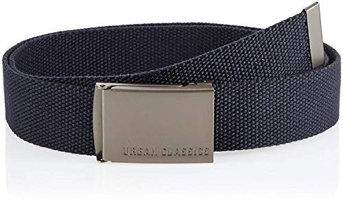 Urban Classics Canvas Belt Cinturón, Navy, Talla Única Unisexo Urban Classics Canvas Belt Cinturón, Navy, Talla Única Unisexo