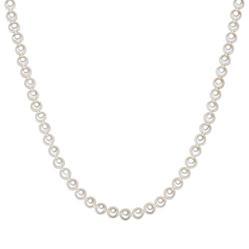 Valero Pearls Plata de ley 925 Perlas de agua dulce de cultivo Cadena de perlas