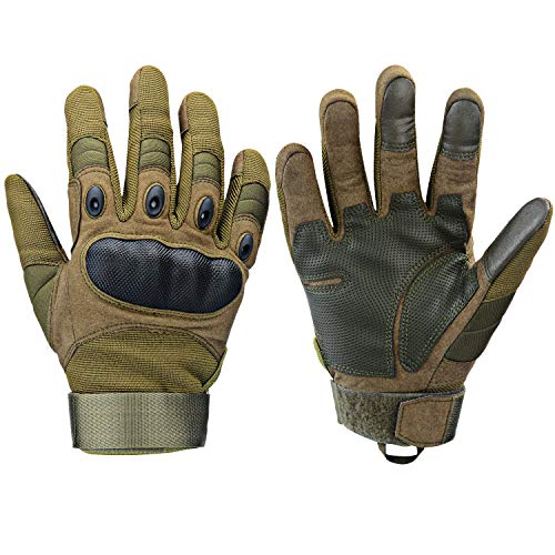 Xnuoyo Goma nudillo Duro Dedo Completo y Medio Dedo Guantes Guantes Protectores Guantes de Pantalla táctil para Motocicleta Ciclismo Caza Escalada Acampar Ejercito Verde M Xnuoyo Goma nudillo Duro Dedo Completo y Medio Dedo Guantes Guantes Protectores Guantes de Pantalla táctil para Motocicleta Ciclismo Caza Escalada Acampar Ejercito Verde M