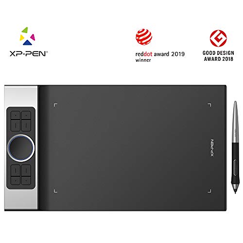 XP-PEN Deco Pro_M Tableta Gráfica de Dibujo Profesional con Lápiz Pasivo de 8192 Niveles a La Presión 11 x 6 Pulgadas con 8 Teclas de Acceso Directo Compatibles para Windows y Mac