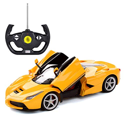 ZY Modelo de Control Remoto de Coches Puede Abrir la Puerta de niños de Juguete del Coche de Deportes Coche teledirigido Sports Car Model (Color: Rojo) LOLDF1 (Color : Yellow)