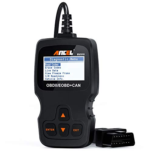 ANCEL EU310 OBD II Escáner Universal Clásica Multimarca Herramienta de Diagnóstico OBD2 Lector de Códigos de Error del Motor para Vehículos Diésel y Gasolina Manual en Español(Versión Electrónica)