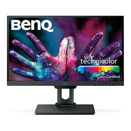 BenQ PD2500Q - Monitor Profesional para Diseñadores de 25"  2K QHD (2560x1440, IPS, 100% Rec.709/sRGB, CAD/CAM, HDMI, DP, DP out, USB 3.1, Altura ajustable, Eye-care, Flicker-free, antireflejo) - Gris