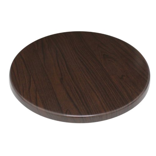 Bolero gg643 redondo tablero de la mesa, color marrón oscuro
