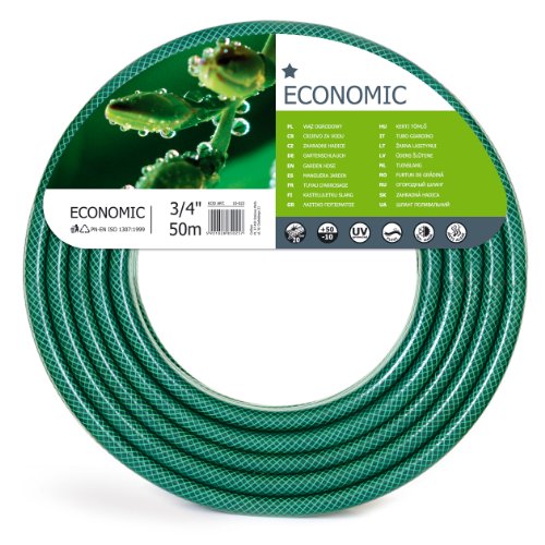 Cellfact 10-022 Economic - Manguera de jardín, color verde, 3/4", 50 m
