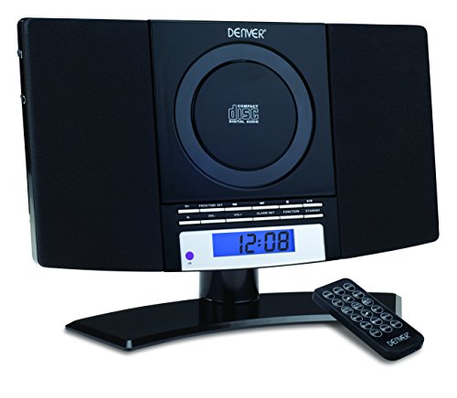 Denver MC-5220 - Microcadena (pantalla LCD, mando a distancia, radio), negro (importado)