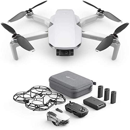 DJI Mavic Mini Combo, Dron Ultraligero y Portátil, Duración Batería 30 Minutos, Distancia Transmisión 2 Km, Gimbal 3 Ejes, 12 MP, Video HD 2.7K, 3 Baterías (Enchufe EU)