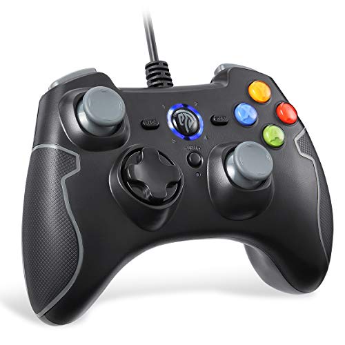 EasySMX Controlador de Juego con Cable, Vibracion Dual, USB Conexión, Función Turbo y Trigger, Gris EasySMX Controlador de Juego con Cable, Vibracion Dual, USB Conexión, Función Turbo y Trigger, Gris