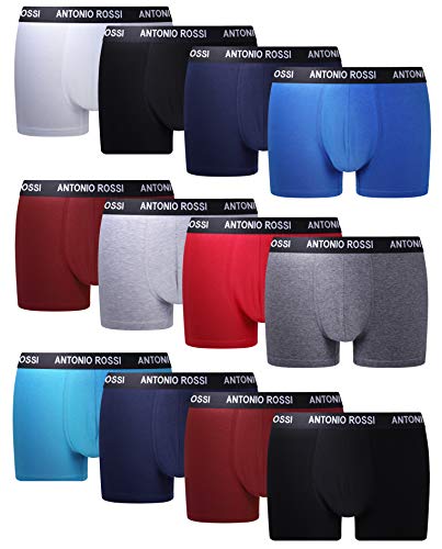 FM London Fitted Boxer, Colores Claros, X-Large (Pack de 12) para Hombre FM London Fitted Boxer, Colores Claros, X-Large (Pack de 12) para Hombre