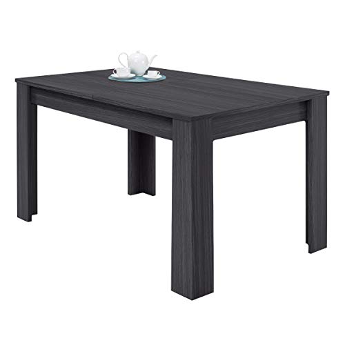 Habitdesign 004586G - Mesa de Comedor Extensible, Mesa salón o Cocina, Acabado en Color Gris Ceniza, Modelo Kendra, Medidas: 140-190 cm (Largo) x 90 cm (Ancho) x 78 cm (Alto) Habitdesign 004586G - Mesa de Comedor Extensible, Mesa salón o Cocina, Acabado en Color Gris Ceniza, Modelo Kendra, Medidas: 140-190 cm (Largo) x 90 cm (Ancho) x 78 cm (Alto)