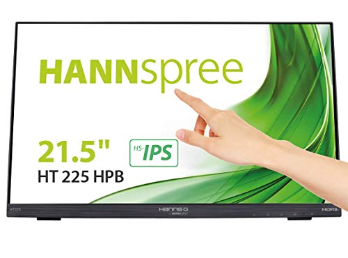 Hannspree Hanns.G HT225HPB 21.5" 1920 x 1080Pixeles Multi-Touch Negro - Monitor (54,6 cm (21.5"), 7 ms, 250 CD/m², 1000:1, 1920 x 1080 Pixeles, LCD)