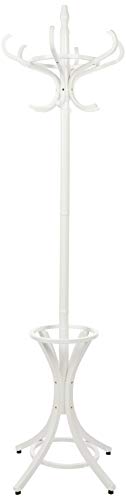 Headbourne HR8130X - Perchero tradicional de pie para sombreros abrigos y paraguas (madera sólida) color blanco Headbourne HR8130X - Perchero tradicional de pie para sombreros abrigos y paraguas (madera sólida) color blanco