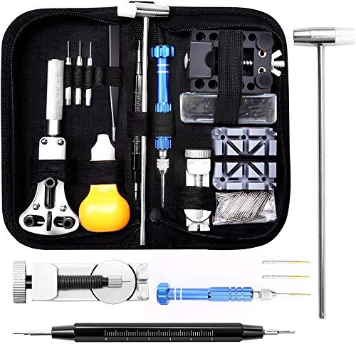 Kit de Reparación de Relojes, Eventronic Juego de Herramientas de Barra de Resorte Profesional, Juego de Herramientas de Pasador de Enlace de Banda de Reloj con Estuche Kit de Reparación de Relojes, Eventronic Juego de Herramientas de Barra de Resorte Profesional, Juego de Herramientas de Pasador de Enlace de Banda de Reloj con Estuche