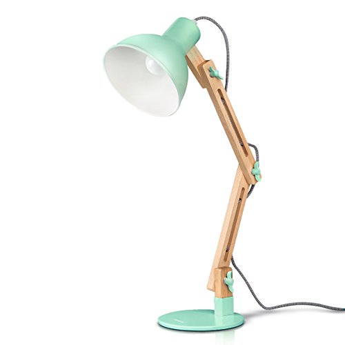 Lámpara de Escritorio,Columpio del Brazo,lámpara de Mesa Ajustable y Desmontable de Madera para Oficina, Sala, Estudio y Dormitorio, Verde - Tomons Lámpara de Escritorio,Columpio del Brazo,lámpara de Mesa Ajustable y Desmontable de Madera para Oficina, Sala, Estudio y Dormitorio, Verde - Tomons