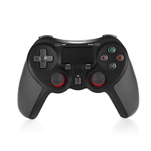 Mando Inalámbrico Gamepad Wireless Controlador Inalámbrico Compatible con Playstation 4 Dualshock 4 con Los Botones De Activación Playstation 4 y Windows (negro)