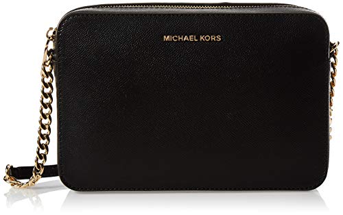 Michael Kors Crossbodies, Bolso Bandolera para Mujer, Negro (Black), 1.9x10.2x22.9 cm (W x H x L) Michael Kors Crossbodies, Bolso Bandolera para Mujer, Negro (Black), 1.9x10.2x22.9 cm (W x H x L)