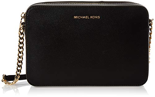 Michael Kors Crossbodies, Bolso Bandolera para Mujer, Negro (Black), 1.9x10.2x22.9 cm (W x H x L)