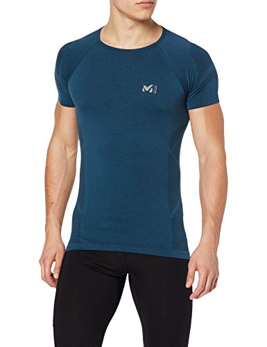 MILLET Ltk Seamless Light TS SS T-Shirt, Orion Blue, M/L Mens MILLET Ltk Seamless Light TS SS T-Shirt, Orion Blue, M/L Mens