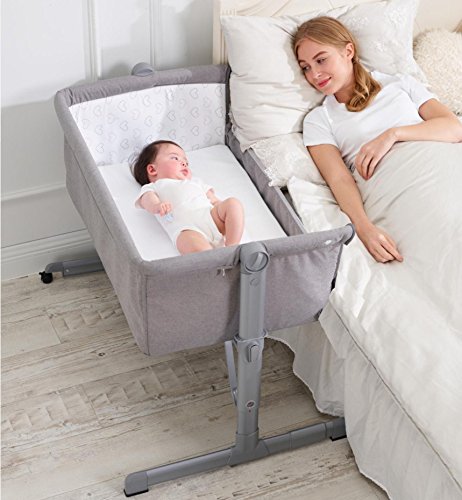 Minicuna Colecho Ibaby 2020 - Regulable Multialturas. Reclinable - Colchón incluido. Color Gris Minicuna Colecho Ibaby 2020 - Regulable Multialturas. Reclinable - Colchón incluido. Color Gris