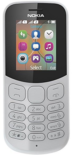 Nokia 130 1.8" Gris Característica del teléfono - Teléfono móvil (Barra, 4,57 cm (1.8"), 120 x 160 Pixeles, Bluetooth, 1020 mAh, Gris)