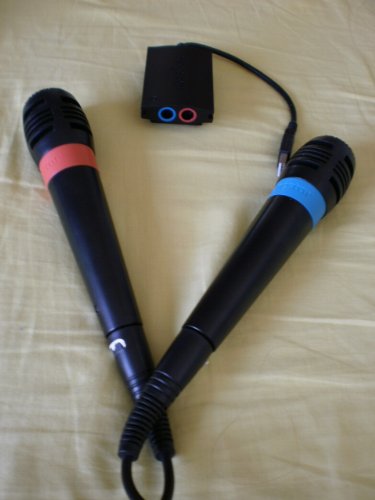 Pack de Microfonos de Singstar con cable PS2/PS3
