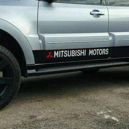 SCOOBY MAD Mitsubishi - Adhesivos para el Lado de los Motores (2 Unidades), Color Rojo y Blanco SCOOBY MAD Mitsubishi - Adhesivos para el Lado de los Motores (2 Unidades), Color Rojo y Blanco