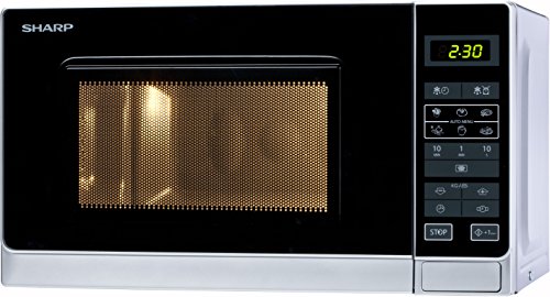 Sharp R-242 INW Microondas 20L, Control Táctil, 800W, 800 W, 20 litros, Metálico, Plata Sharp R-242 INW Microondas 20L, Control Táctil, 800W, 800 W, 20 litros, Metálico, Plata