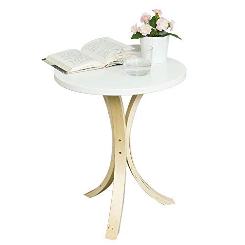 SoBuy® FBT29-W,Mesa velador, Mesa de café, Mesa auxiliares de Madera,ES (Blanco) SoBuy® FBT29-W,Mesa velador, Mesa de café, Mesa auxiliares de Madera,ES (Blanco)