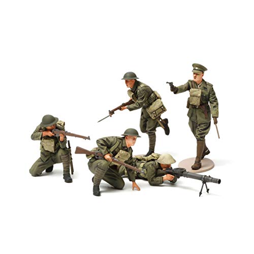 Tamiya 1/35 Miniatura Militar Series No.339 Primera Guerra Mundial británica Infantería Set 35339 Tamiya 1/35 Miniatura Militar Series No.339 Primera Guerra Mundial británica Infantería Set 35339
