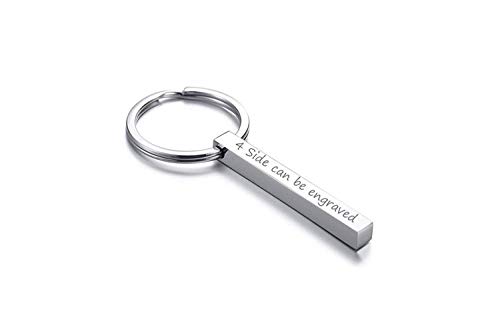 VNOX Personalizado Parejas BFF Hermanos Hermanas Familia Socia Llaveros 4Lados Nombre 3D Accesorios de Equipaje/Bolso de Llavero de Barra Cuboide Vertical, Grabado Gratuito VNOX Personalizado Parejas BFF Hermanos Hermanas Familia Socia Llaveros 4Lados Nombre 3D Accesorios de Equipaje/Bolso de Llavero de Barra Cuboide Vertical, Grabado Gratuito